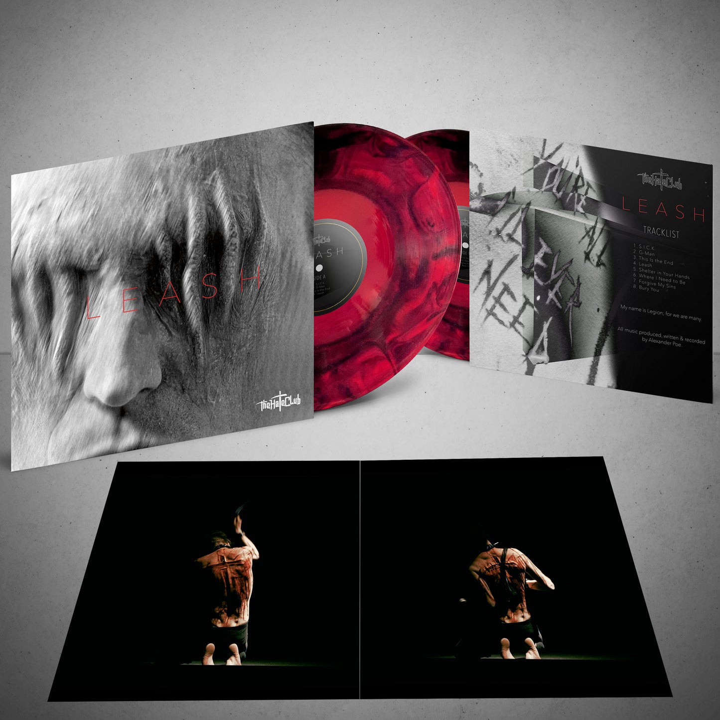 The Hate Club LEASH Signed Limited Edition Blood Vinyl - US Only