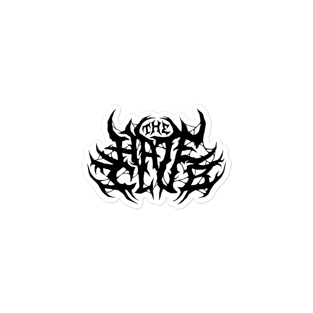 The Hate Club Omen Logo Sticker